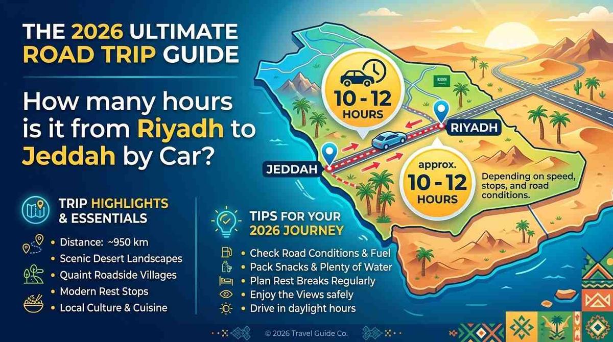How many hours is it from Riyadh to Jeddah by Car The 2026 Ultimate Road Trip Guide